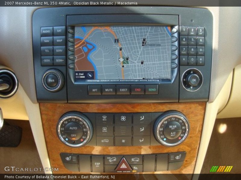 Obsidian Black Metallic / Macadamia 2007 Mercedes-Benz ML 350 4Matic