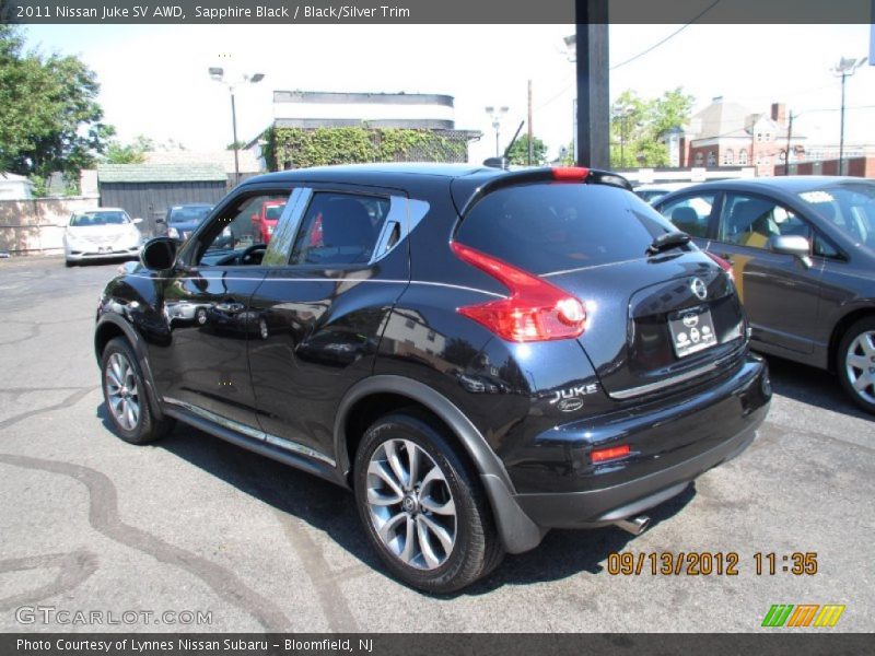 Sapphire Black / Black/Silver Trim 2011 Nissan Juke SV AWD