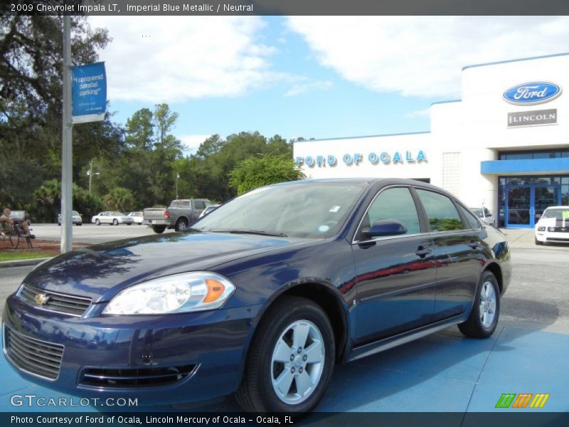 Imperial Blue Metallic / Neutral 2009 Chevrolet Impala LT