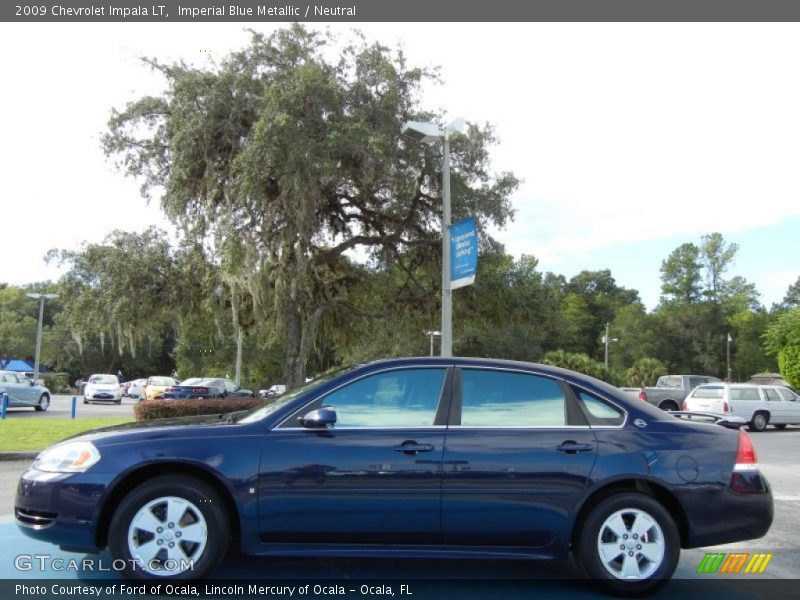 Imperial Blue Metallic / Neutral 2009 Chevrolet Impala LT