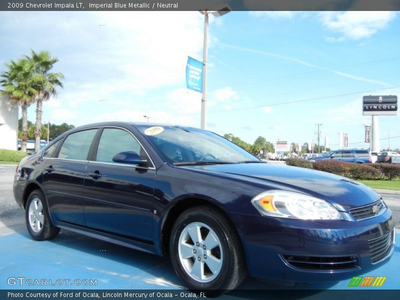 Imperial Blue Metallic / Neutral 2009 Chevrolet Impala LT