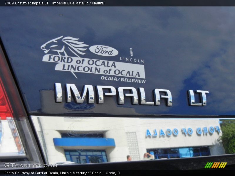 Imperial Blue Metallic / Neutral 2009 Chevrolet Impala LT