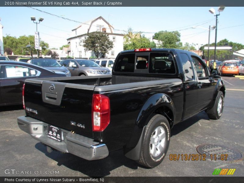 Super Black / Graphite 2010 Nissan Frontier SE V6 King Cab 4x4