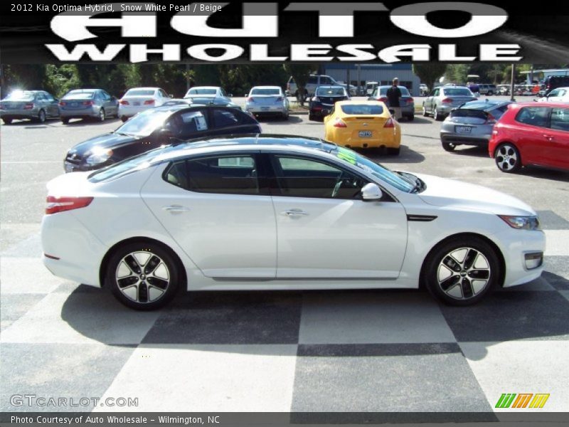Snow White Pearl / Beige 2012 Kia Optima Hybrid