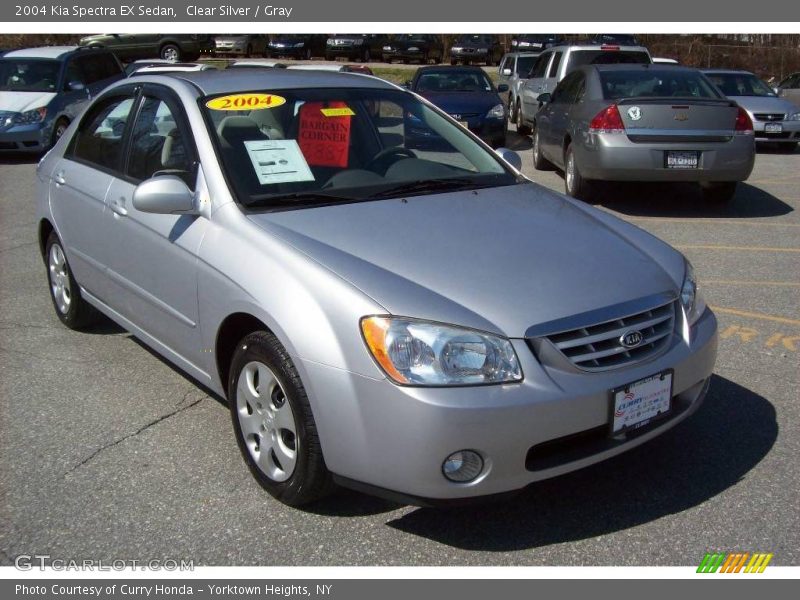 Clear Silver / Gray 2004 Kia Spectra EX Sedan