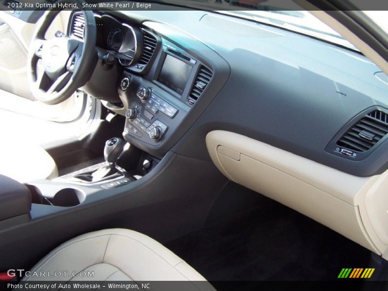 Snow White Pearl / Beige 2012 Kia Optima Hybrid