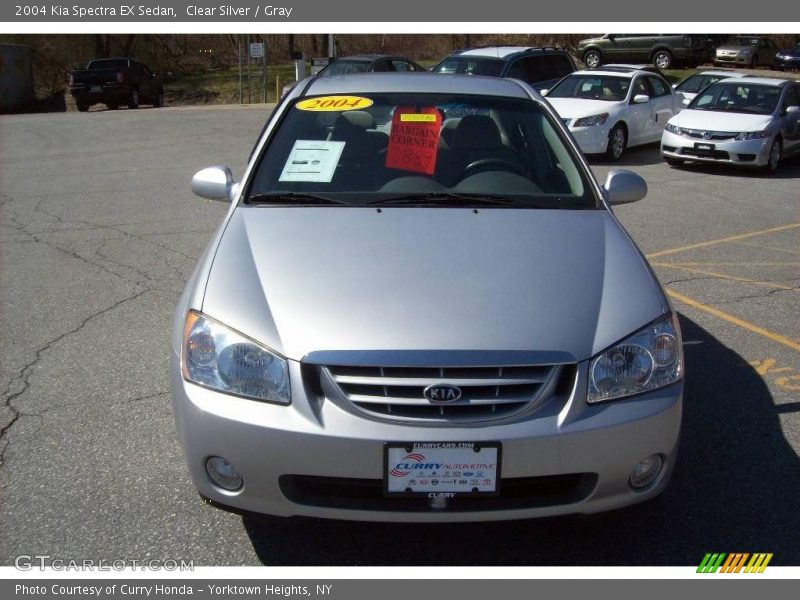 Clear Silver / Gray 2004 Kia Spectra EX Sedan