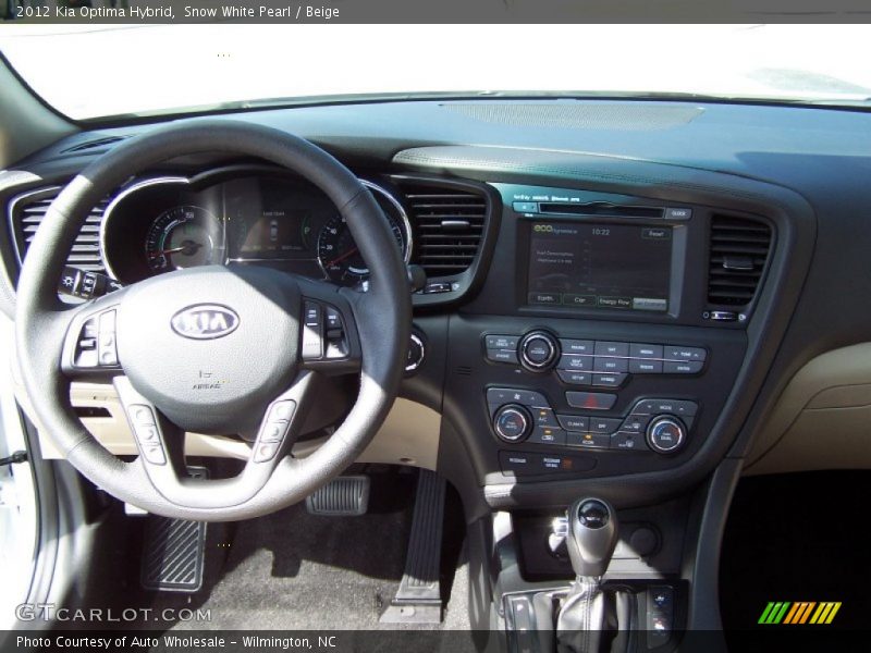 Snow White Pearl / Beige 2012 Kia Optima Hybrid