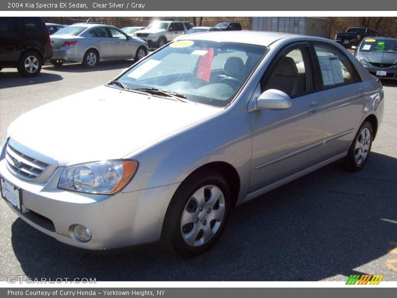 Clear Silver / Gray 2004 Kia Spectra EX Sedan