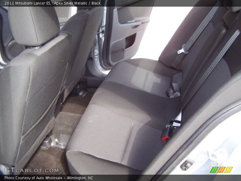 Apex Silver Metallic / Black 2011 Mitsubishi Lancer ES