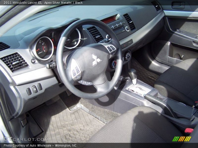 Apex Silver Metallic / Black 2011 Mitsubishi Lancer ES