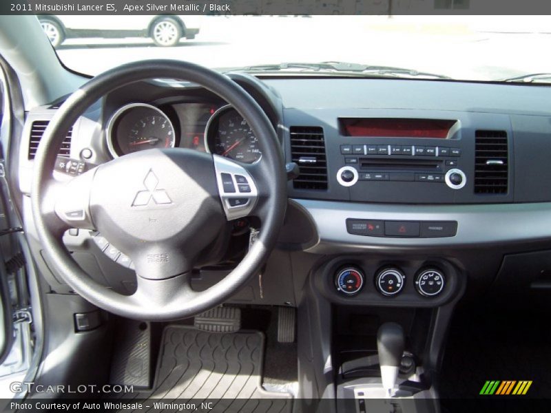 Apex Silver Metallic / Black 2011 Mitsubishi Lancer ES