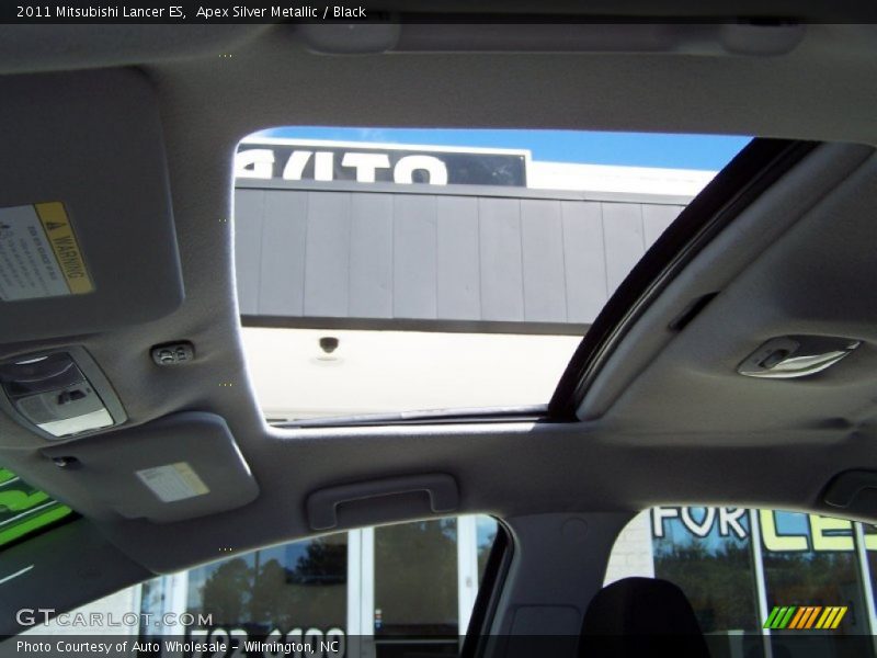 Apex Silver Metallic / Black 2011 Mitsubishi Lancer ES
