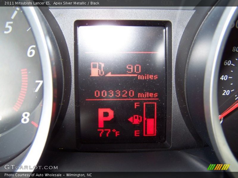 Apex Silver Metallic / Black 2011 Mitsubishi Lancer ES