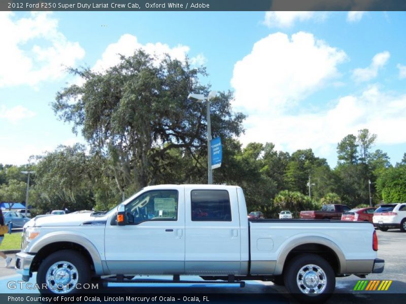 Oxford White / Adobe 2012 Ford F250 Super Duty Lariat Crew Cab