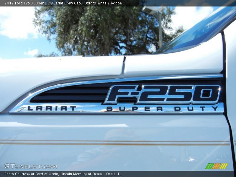 Oxford White / Adobe 2012 Ford F250 Super Duty Lariat Crew Cab
