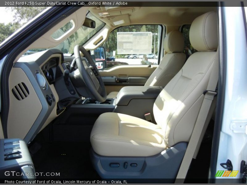 Oxford White / Adobe 2012 Ford F250 Super Duty Lariat Crew Cab