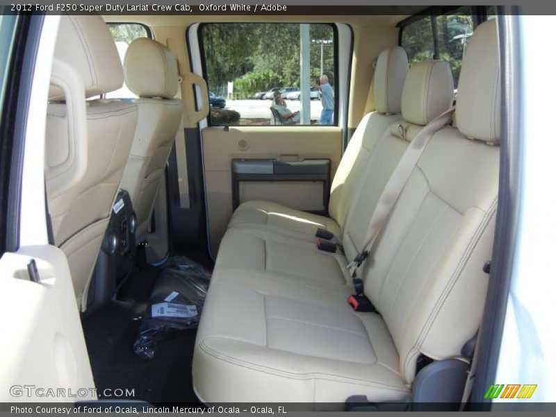 Oxford White / Adobe 2012 Ford F250 Super Duty Lariat Crew Cab