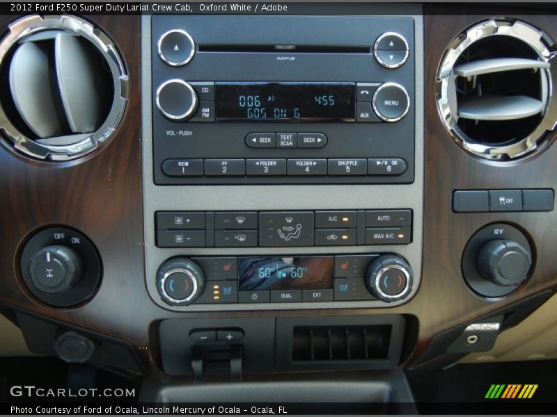 Oxford White / Adobe 2012 Ford F250 Super Duty Lariat Crew Cab
