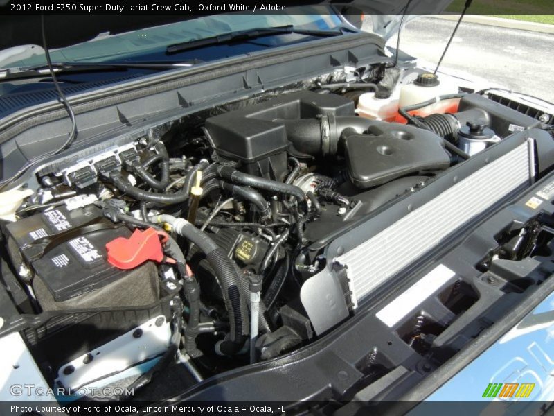 Oxford White / Adobe 2012 Ford F250 Super Duty Lariat Crew Cab