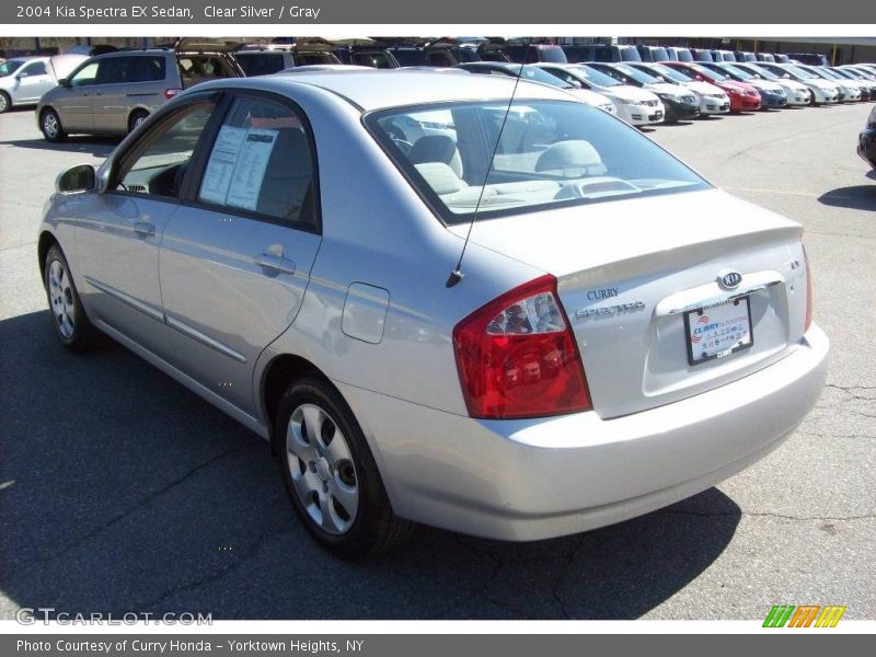 Clear Silver / Gray 2004 Kia Spectra EX Sedan