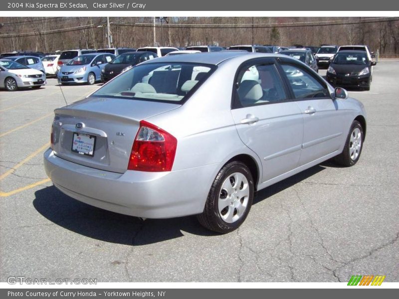 Clear Silver / Gray 2004 Kia Spectra EX Sedan