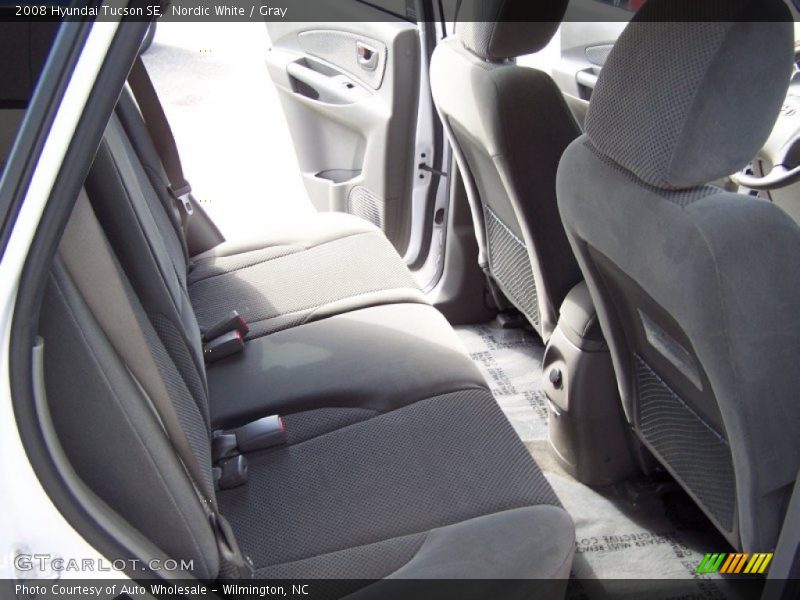 Nordic White / Gray 2008 Hyundai Tucson SE