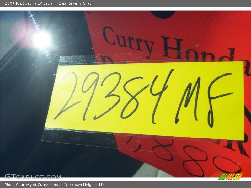Clear Silver / Gray 2004 Kia Spectra EX Sedan