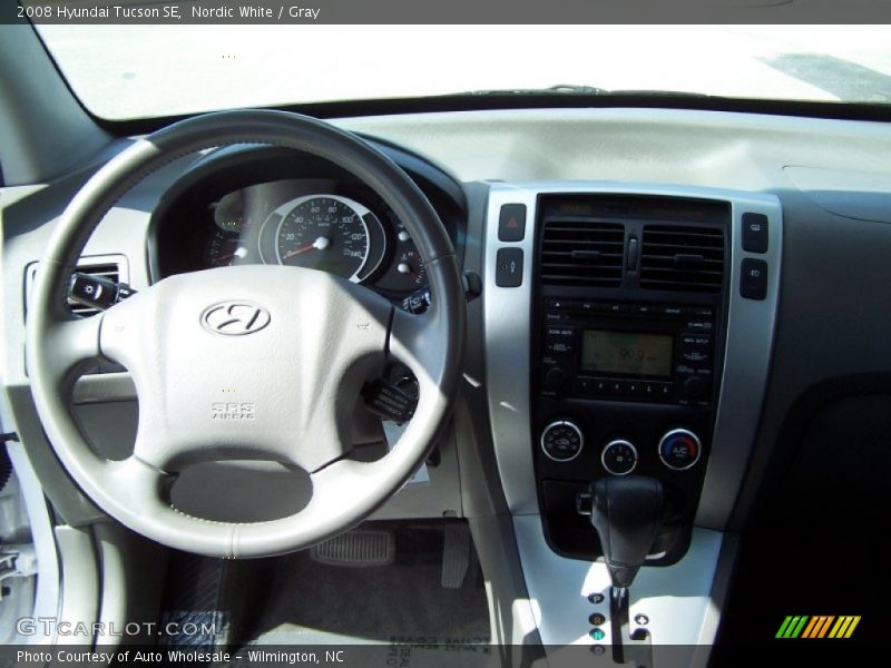 Nordic White / Gray 2008 Hyundai Tucson SE