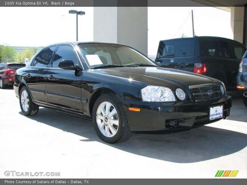 Black / Beige 2005 Kia Optima EX V6