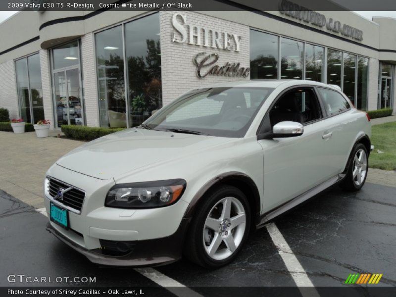 Cosmic White Metallic / Off Black 2009 Volvo C30 T5 R-Design