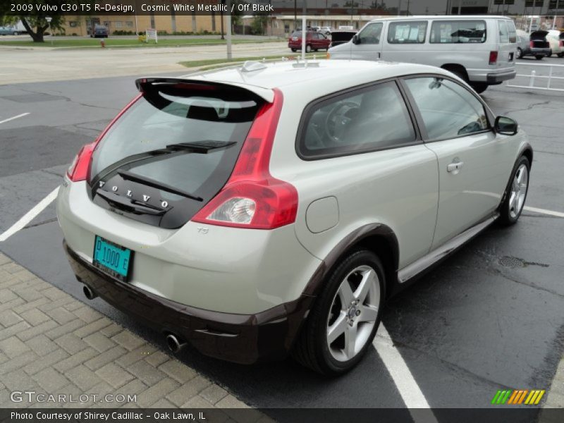 Cosmic White Metallic / Off Black 2009 Volvo C30 T5 R-Design