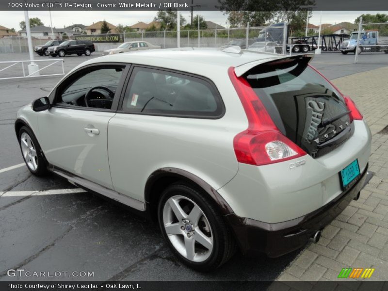 Cosmic White Metallic / Off Black 2009 Volvo C30 T5 R-Design