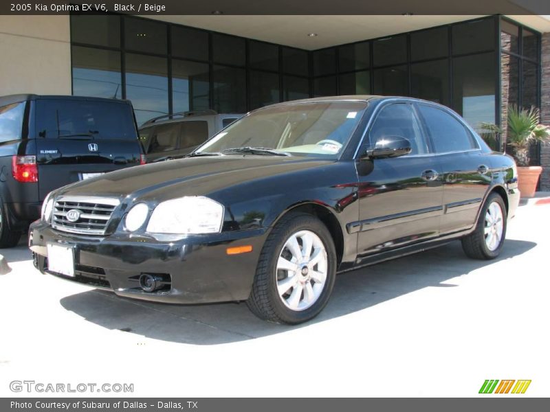 Black / Beige 2005 Kia Optima EX V6