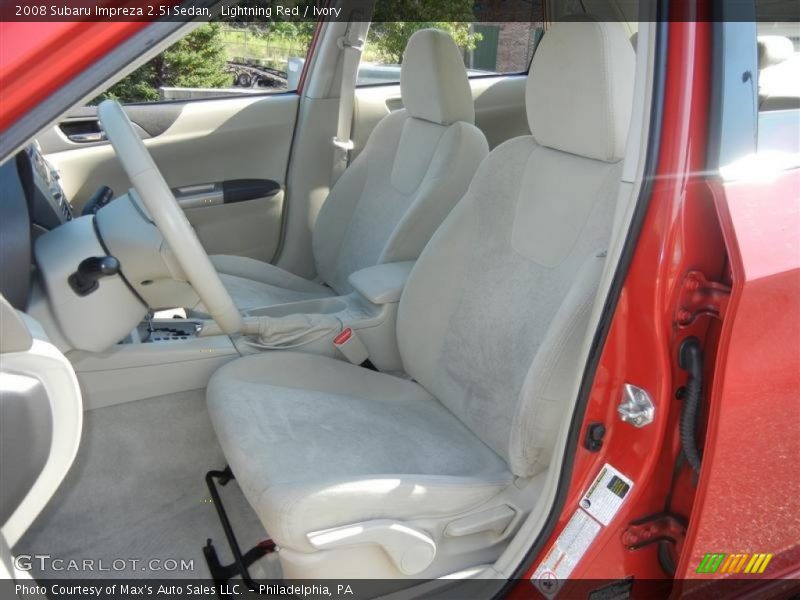 Lightning Red / Ivory 2008 Subaru Impreza 2.5i Sedan