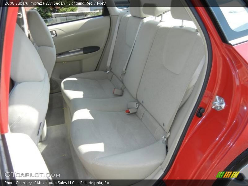 Lightning Red / Ivory 2008 Subaru Impreza 2.5i Sedan