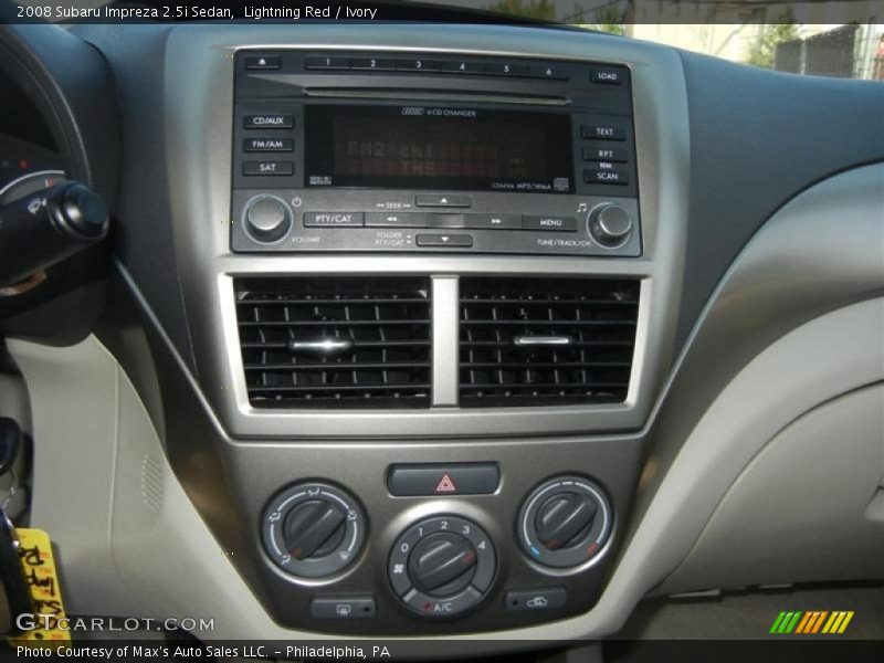 Lightning Red / Ivory 2008 Subaru Impreza 2.5i Sedan