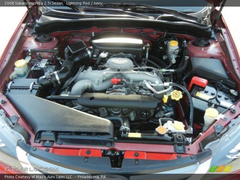 Lightning Red / Ivory 2008 Subaru Impreza 2.5i Sedan