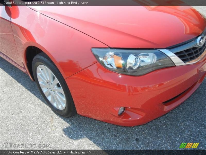 Lightning Red / Ivory 2008 Subaru Impreza 2.5i Sedan