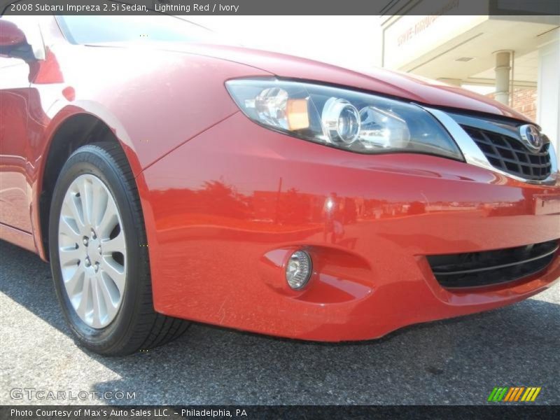 Lightning Red / Ivory 2008 Subaru Impreza 2.5i Sedan