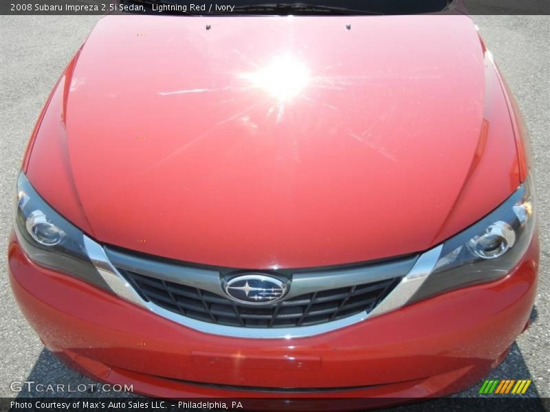 Lightning Red / Ivory 2008 Subaru Impreza 2.5i Sedan