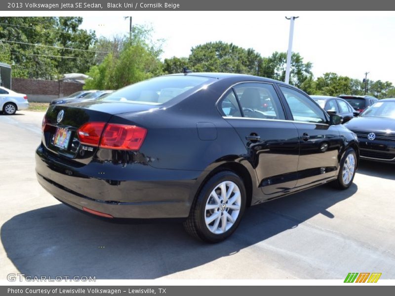 Black Uni / Cornsilk Beige 2013 Volkswagen Jetta SE Sedan