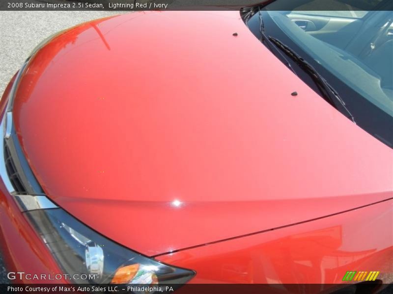 Lightning Red / Ivory 2008 Subaru Impreza 2.5i Sedan
