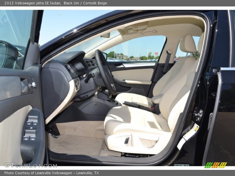 Black Uni / Cornsilk Beige 2013 Volkswagen Jetta SE Sedan