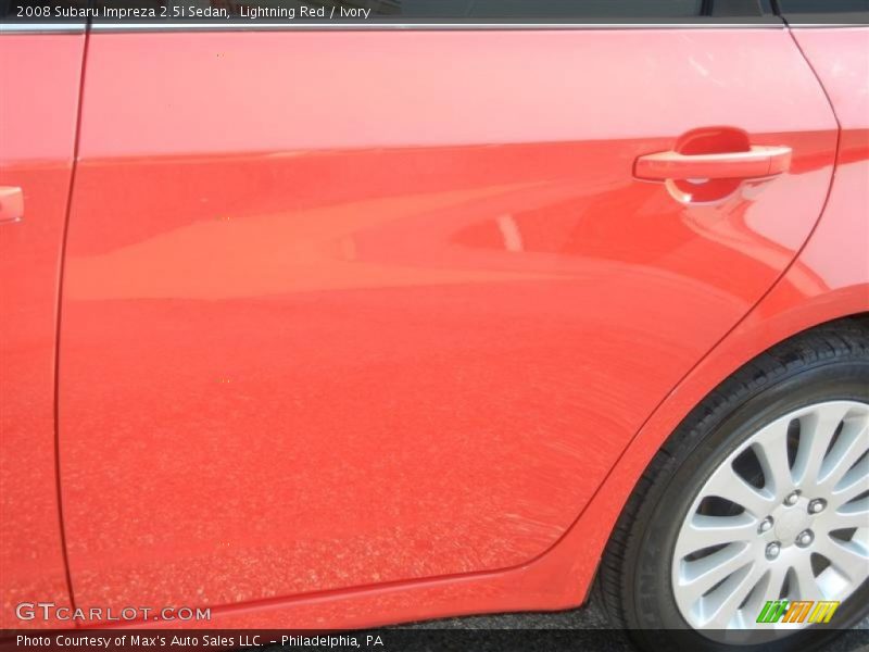 Lightning Red / Ivory 2008 Subaru Impreza 2.5i Sedan