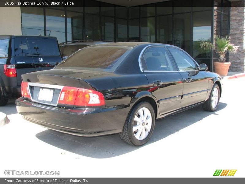 Black / Beige 2005 Kia Optima EX V6