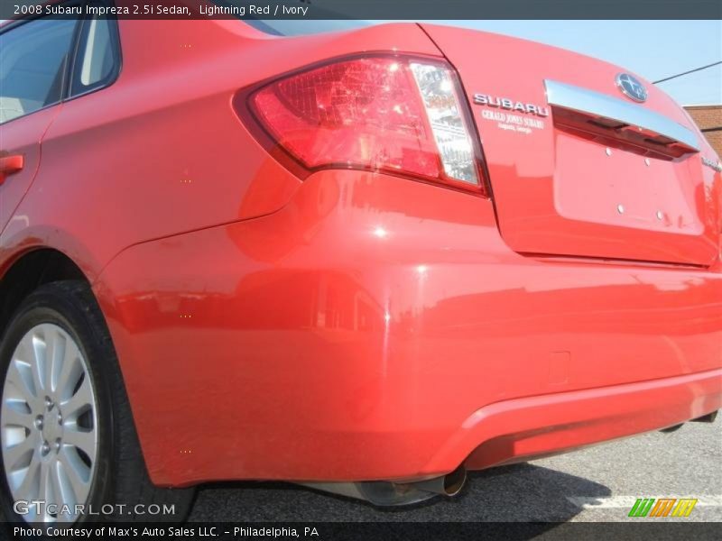 Lightning Red / Ivory 2008 Subaru Impreza 2.5i Sedan
