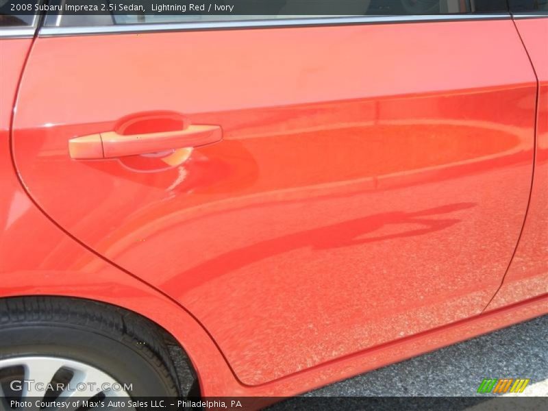 Lightning Red / Ivory 2008 Subaru Impreza 2.5i Sedan
