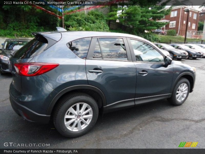 Metropolitan Gray Mica / Black 2013 Mazda CX-5 Touring