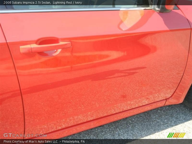Lightning Red / Ivory 2008 Subaru Impreza 2.5i Sedan